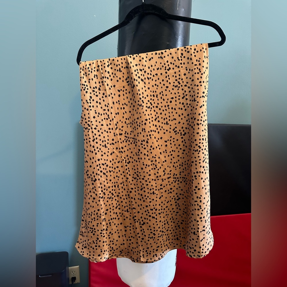 Crescent Leapord Print Skirt